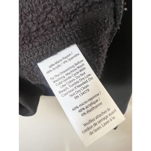 Women's Vineyard Vines Black Funnel Neck Sweatshirt Size Small Pockets Soft - Picture 6 of 8